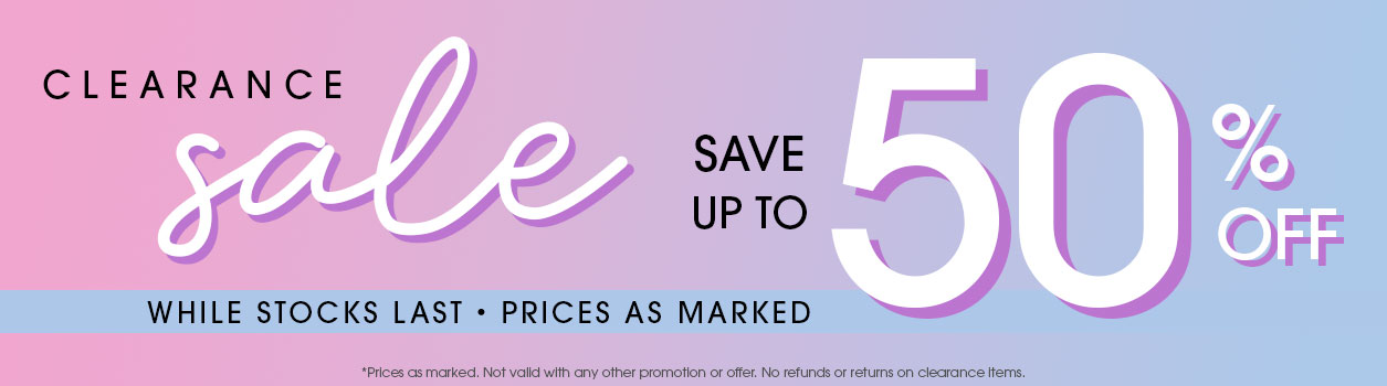 Save up to 65% off Clearance Sale