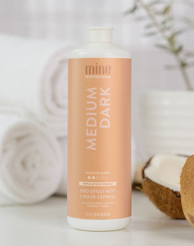 MineTan Body Skin Medium Dark Pro Spray Mist Mine Pro Mist