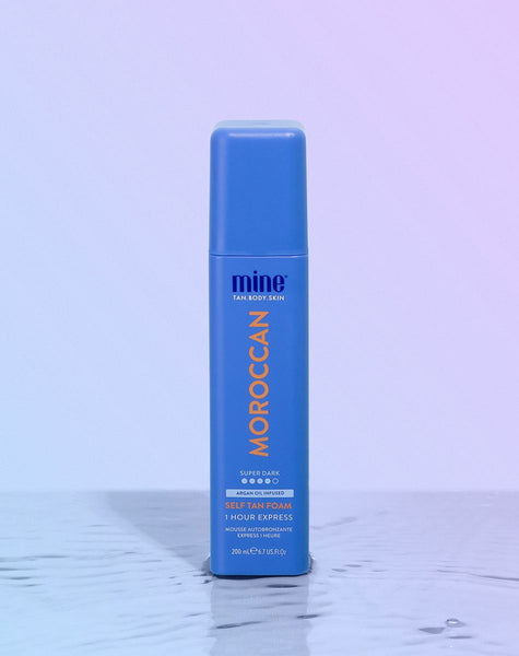 MineTan Body Skin Moroccan Self Tan Foam Mine Foam