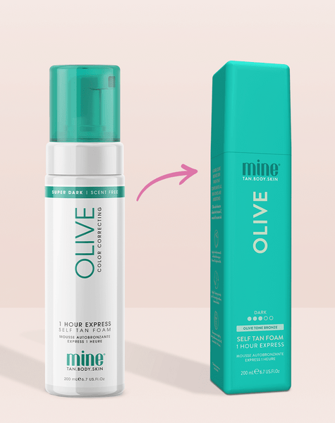 MineTan Body Skin Olive Self Tan Foam Mine Foam