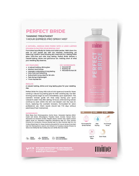 MineTan Body Skin Mine Professional Product Fact Sheets Mine Marketing