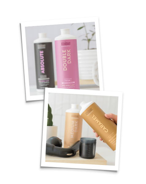 MineTan Body Skin Spray Tan Product Support Mine Marketing