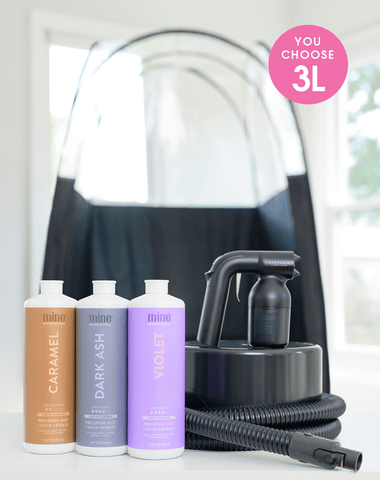 MineTan Body Skin Pro Esthetician Spray Tan Kit Mine Kit