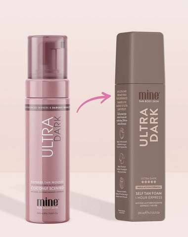 MineTan Body Skin Ultra Dark Self Tan Foam Mine Foam