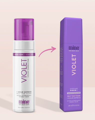 MineTan Body Skin Violet Self Tan Foam Mine Foam