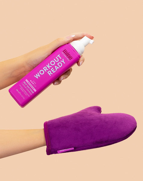 MineTan Body Skin Workout Ready Self Tan Foam Mine Foam