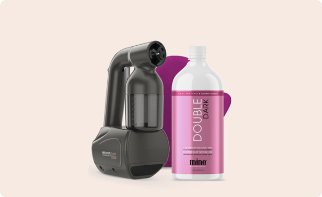 MineTan Body Skin Bronze Babe Home Spray Tan Kit Mine Bronze Babe
