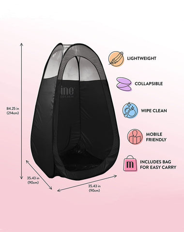 MineTan Body Skin Tan.Tent - Black & 1/3 Clear Tents & Screens