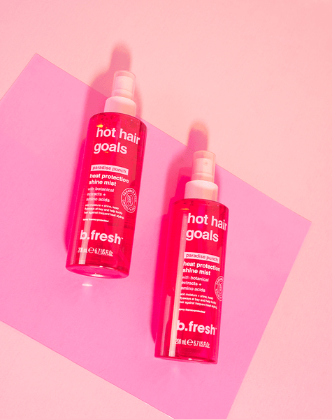 b.fresh hot hair goals - heat protection shine mist b.fresh haircare