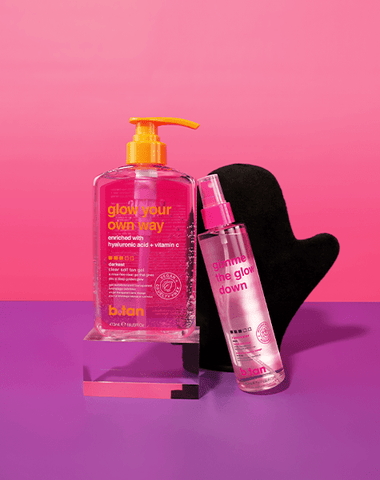 b.tan glow your own way gel + mist bundle b.tan bundle