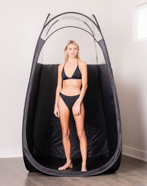 spray tent Tan.Tent - Black & 1/3 Clear | Spray Tanning Tent