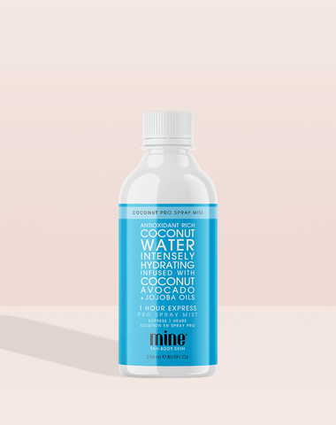 MineTan Body Skin Coconut Water Pro Spray Mist Sample Mine Pro Mist