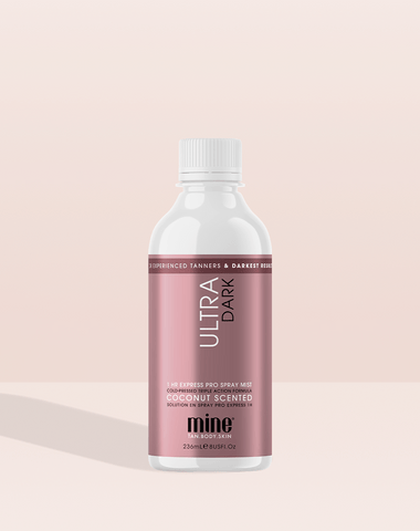 MineTan Body Skin Ultra Dark Pro Spray Solution Sample Mine Pro Mist
