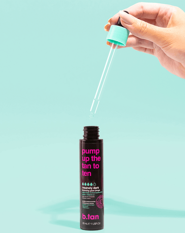 b.tan pump up the tan to ten b.tan Everyday