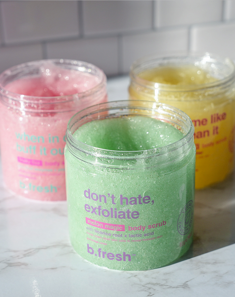 b.fresh don't hate, exfoliate body scrub