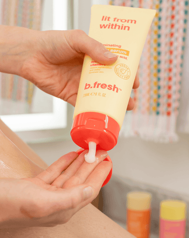 b.fresh lit from within... illuminating body serum b.fresh body serum