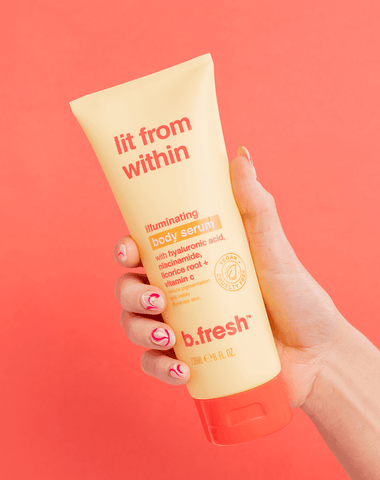 b.fresh lit from within... illuminating body serum b.fresh body serum