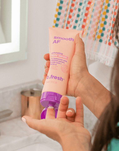 b.fresh smooth AF... exfoliating body serum b.fresh body serum