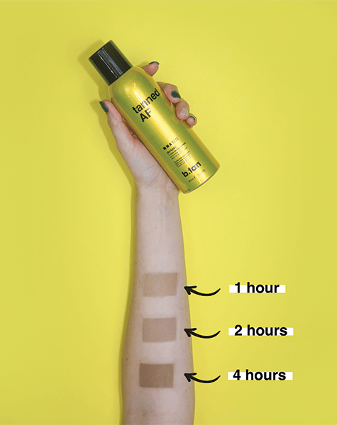 b.tan tanned AF® bronzing mist b.tan Foam