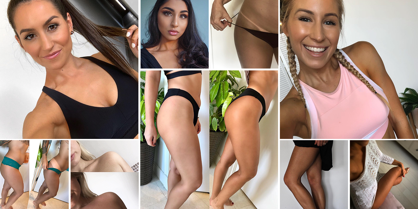 People showing off their spray tan results after being spray tanned in MineTan