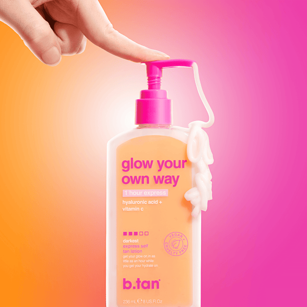 b.tan glow your own way 1 hour express b.tan Foam