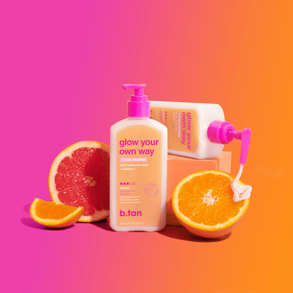 b.tan glow your own way 1 hour express b.tan Foam