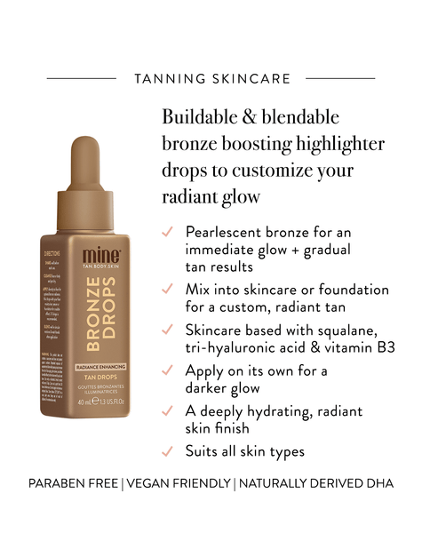 MineTan USA Radiance Enhancing Bronze Drops Mine Face