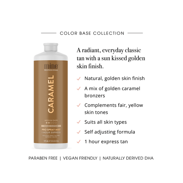 MineTan Body Skin Caramel Pro Spray Mist Mine Pro Mist
