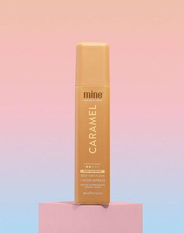MineTan Body Skin Caramel Self Tan Foam Mine Foam