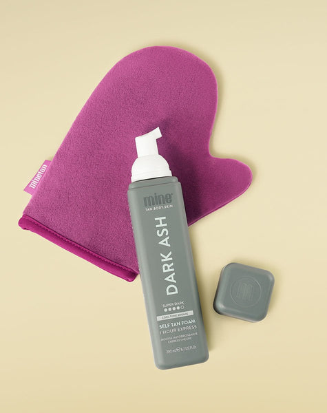 MineTan Body Skin Dark Ash Self Tan Foam Mine Foam