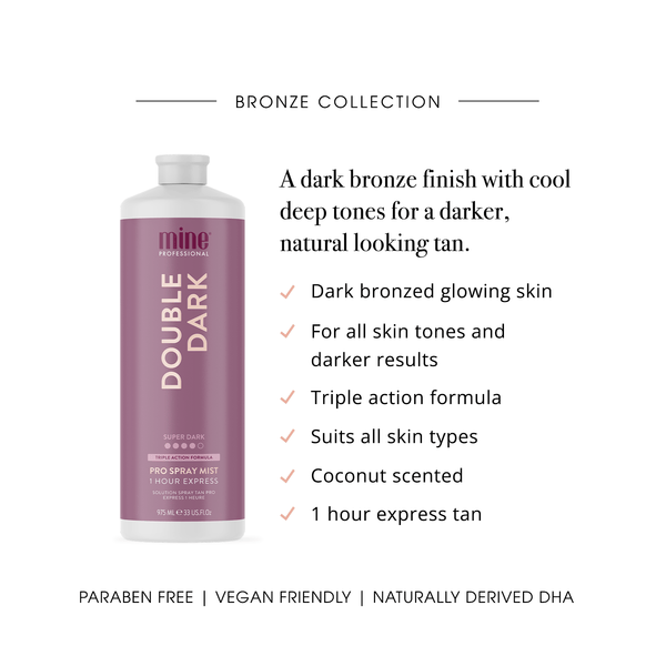 MineTan Body Skin Double Dark Pro Spray Mist Mine Pro Mist
