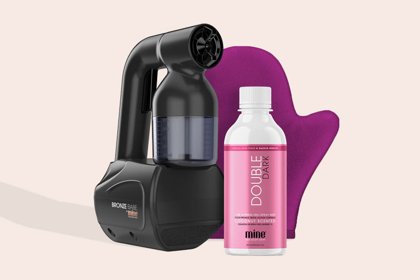 MineTan Body Skin Bronze Babe Home Spray Tan Kit Mine Bronze Babe