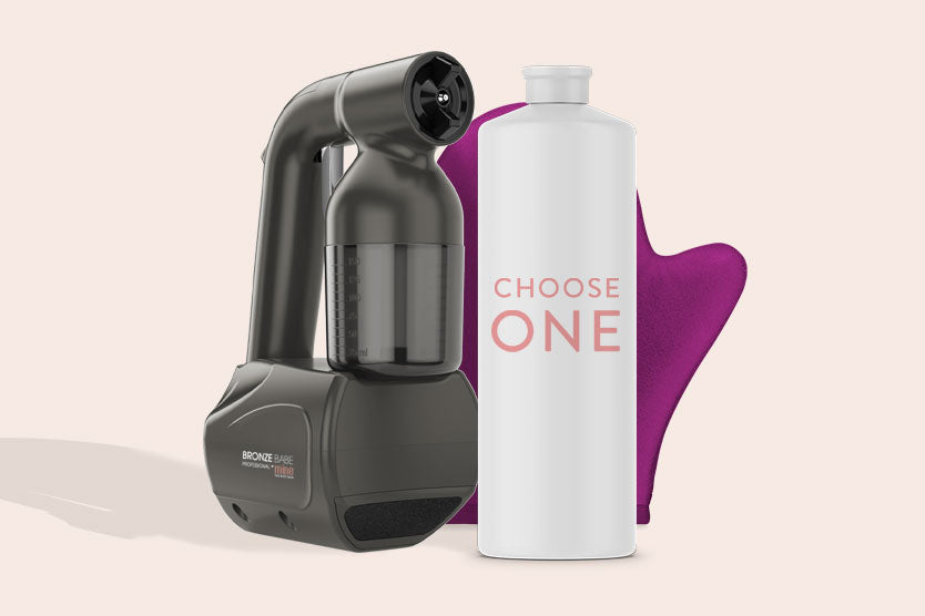 MineTan Body Skin Bronze Babe Professional Spray Tan Kit Mine Kit