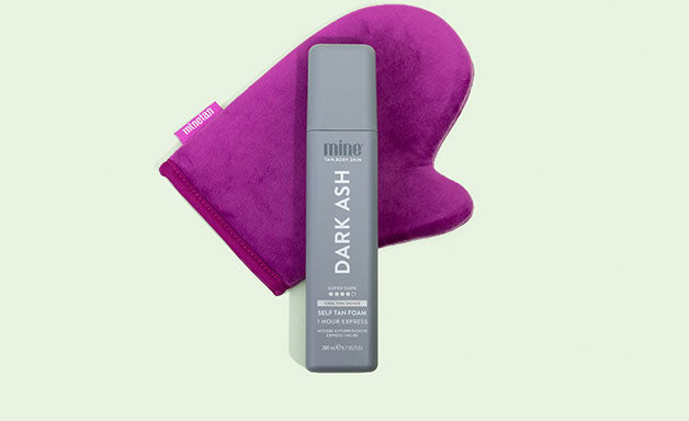MineTan Body Skin Dark Ash Self Tan Foam Mine Foam