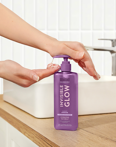 MineTan Body Skin Invisible Glow Darkest Hydrating Tan Gelly Mine Tan Gellies