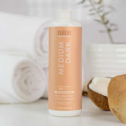 MineTan Body Skin Medium Dark Pro Spray Mist Mine Pro Mist