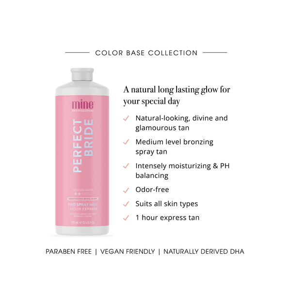 MineTan Body Skin Perfect Bride Pro Spray Mist Mine Pro Mist