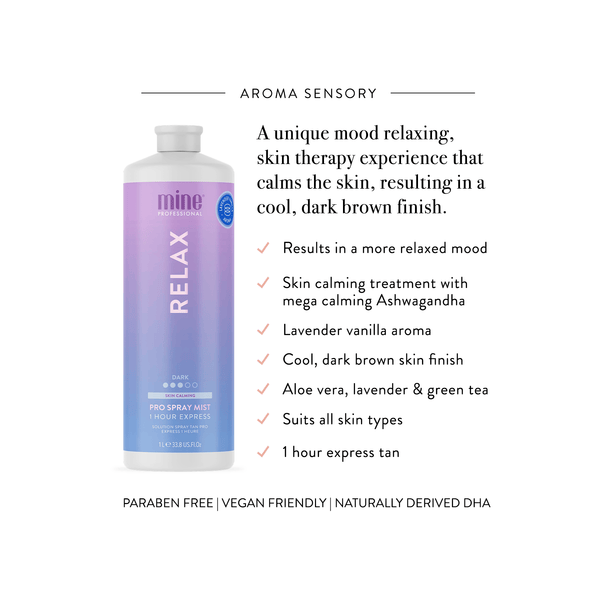 MineTan Body Skin Relax Pro Spray Mist Mine Pro Mist