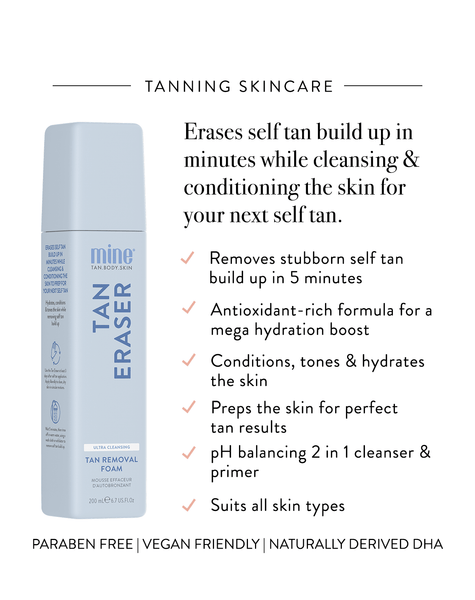 Tan Eraser Cleansing Foam | Self Tan Remover | Fake Tan Remover ...