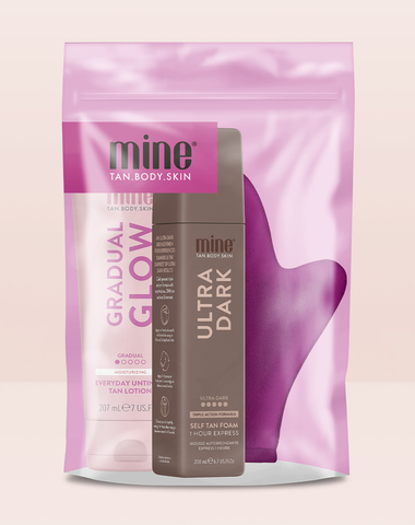 MineTan Body Skin Ultra Dark Forever Bronze Bundle Mine Bundle