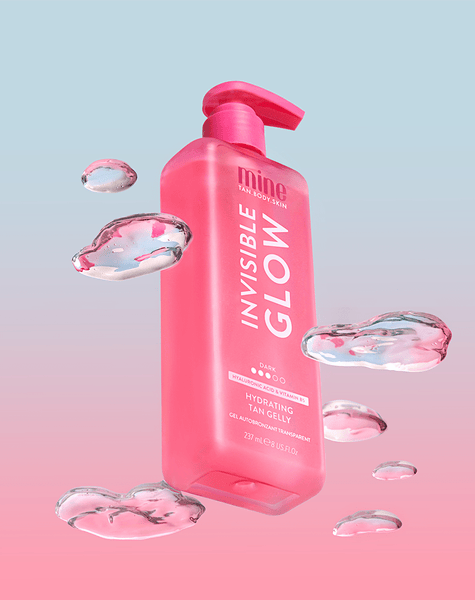 MineTan Body Skin Invisible Glow Dark Hydrating Tan Gelly Mine Tan Gellies