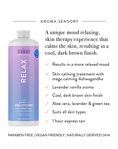 MineTan Body Skin Relax Pro Spray Mist Mine Pro Mist