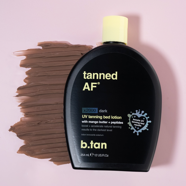 tanned AF® UV tanning bed lotion