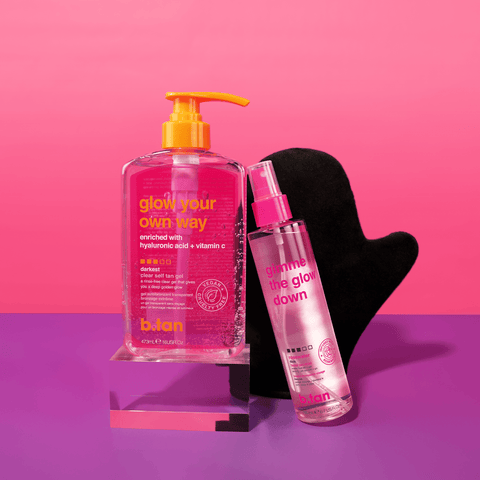 b.tan glow your own way gel + mist bundle b.tan bundle
