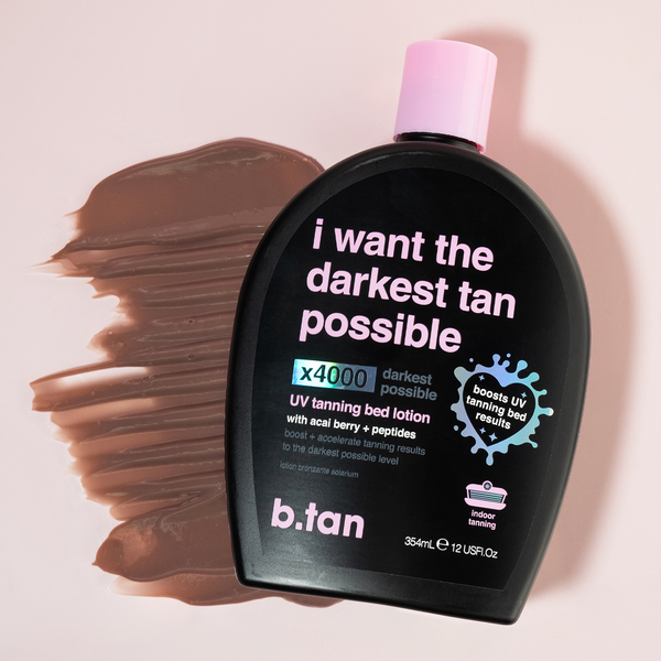 i want the darkest tan possible UV tanning bed lotion