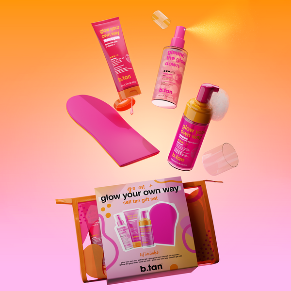 b.tan glow your own way - self tan gift set b.tan bundle