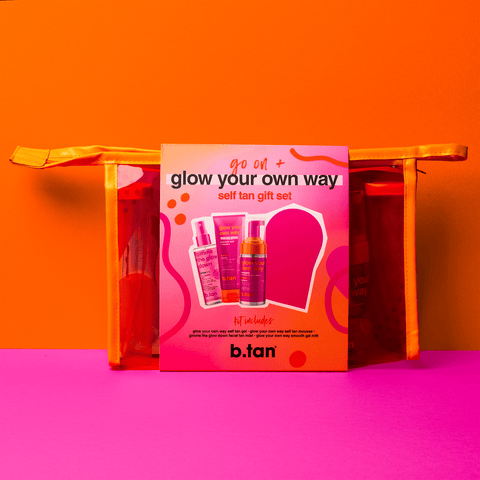 b.tan glow your own way - self tan gift set b.tan bundle