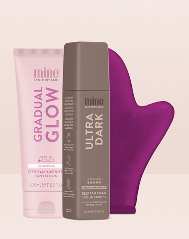 MineTan Body Skin Ultra Dark Forever Bronze Bundle Mine Bundle