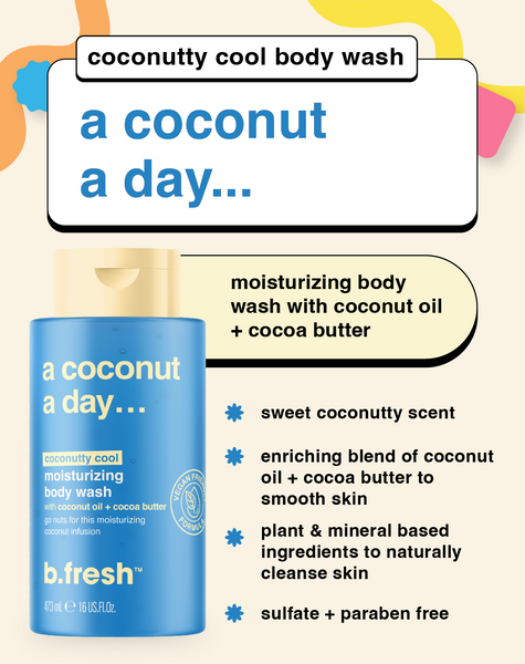 a coconut a day... pampering body wash