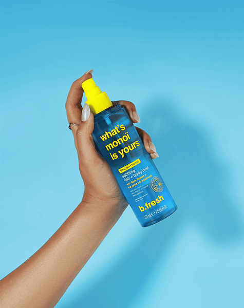 b.fresh what's monoi is yours uplifting hair + body mist b.fresh hair + body mist